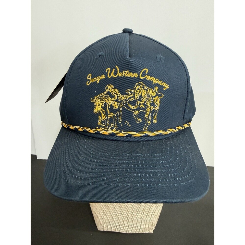 Seager Los Rios Canvas Snapback Hat Sugar Western Company Cowboy Rodeo Cap NWT